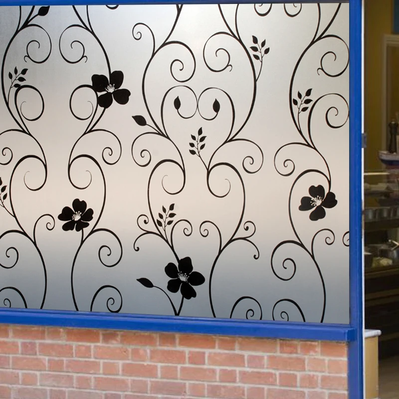 Утолщение и цвет матового фильмы для ванной туалет офис стекла самоклеющаяся