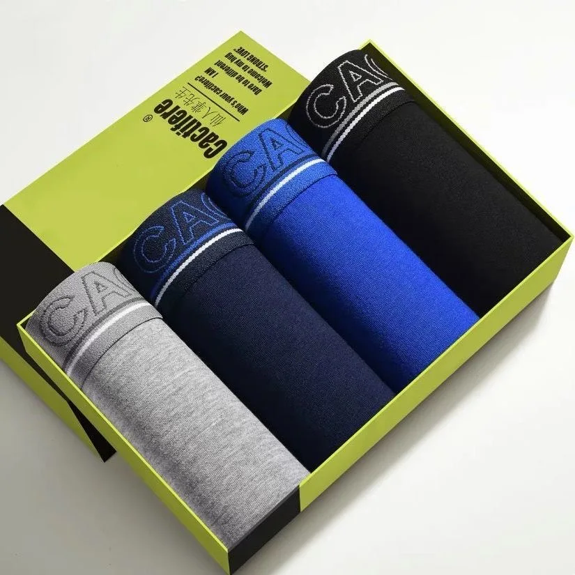 

Men's Underwear Cotton Boxers Man Breathable Panties Solid Shorts Brand Underpants Comfortable Soft Boxershorts Plus Size L-5XL