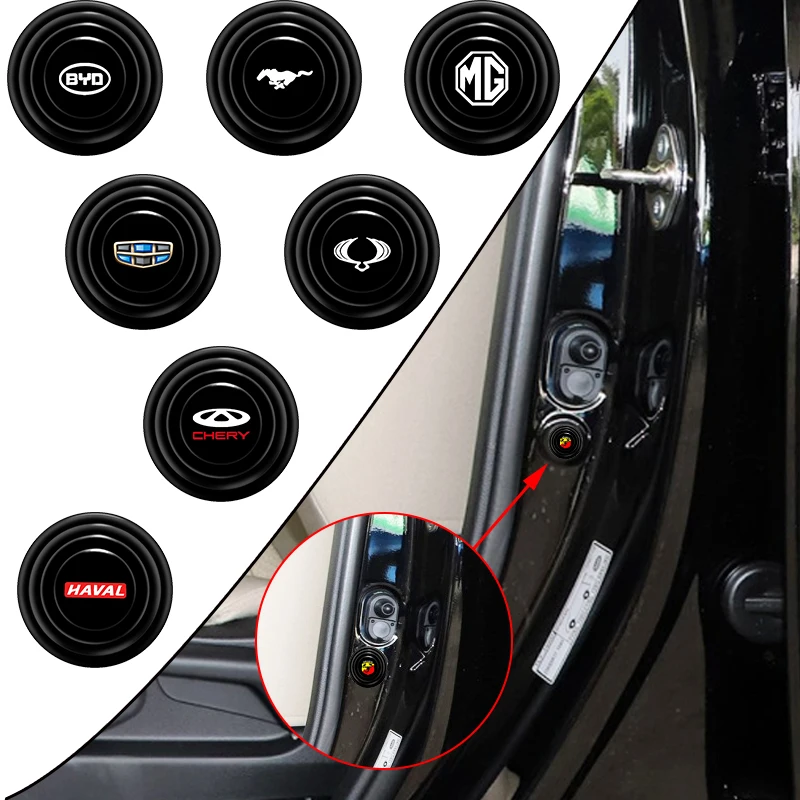 

4pcs Car Door Shock-absorbing Gasket Sound Insulation Stickers for Dacia Duster Sandero Stepway Dokker Logan Car Accessories