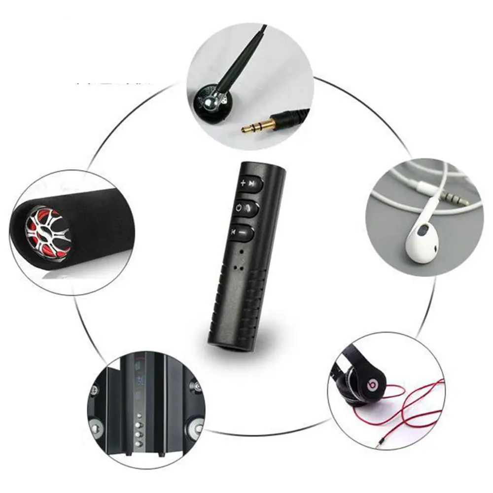 

ODG Bluetooth Receiver Car Kit Adapter Wireless 3.5 mm AUX Audio Stereo Music Hand-Free Vehicle Adapter Clip Bluetooth Adapter