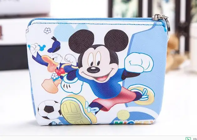 Disney Принцесса Дети Мультфильм Монета ПУ кошелек Русалка замороженная Девушка Монета Сумка Эльза Мальчик сумка Микки клатч плюшевый Кошелек - Цвет: Светло-серый