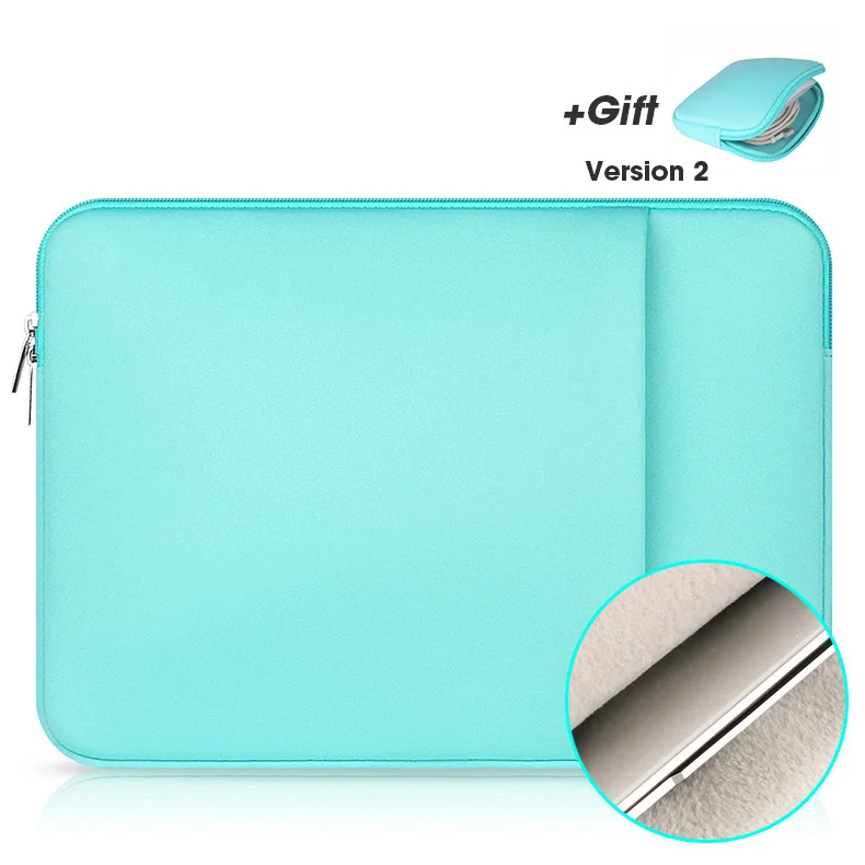 New Mint Green Чехол для ноутбука Macbook Air Pro 11 12 13 14 15 Xiaomi lenovo Asus Dell hp notebook Sleeve 13,3 15 дюймов защитный чехол - Цвет: New Mint Green