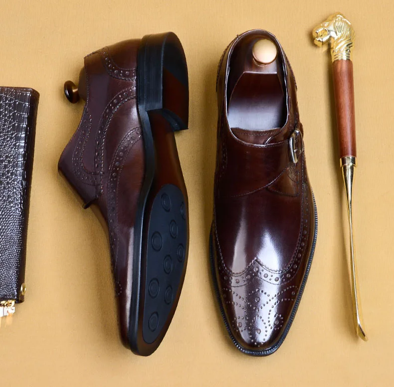 QYFCIOUFU декоративными застежками размер для мужчин Туфли под платье Классический