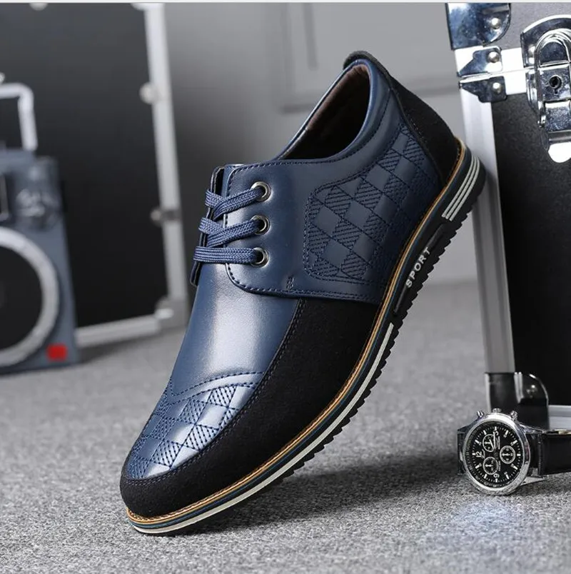 

High Quality Big Size Casual Shoes Men Business Breathable Men Casual Shoes Hot Sale Fashion Brand Brown Casual Men Shoes Bla