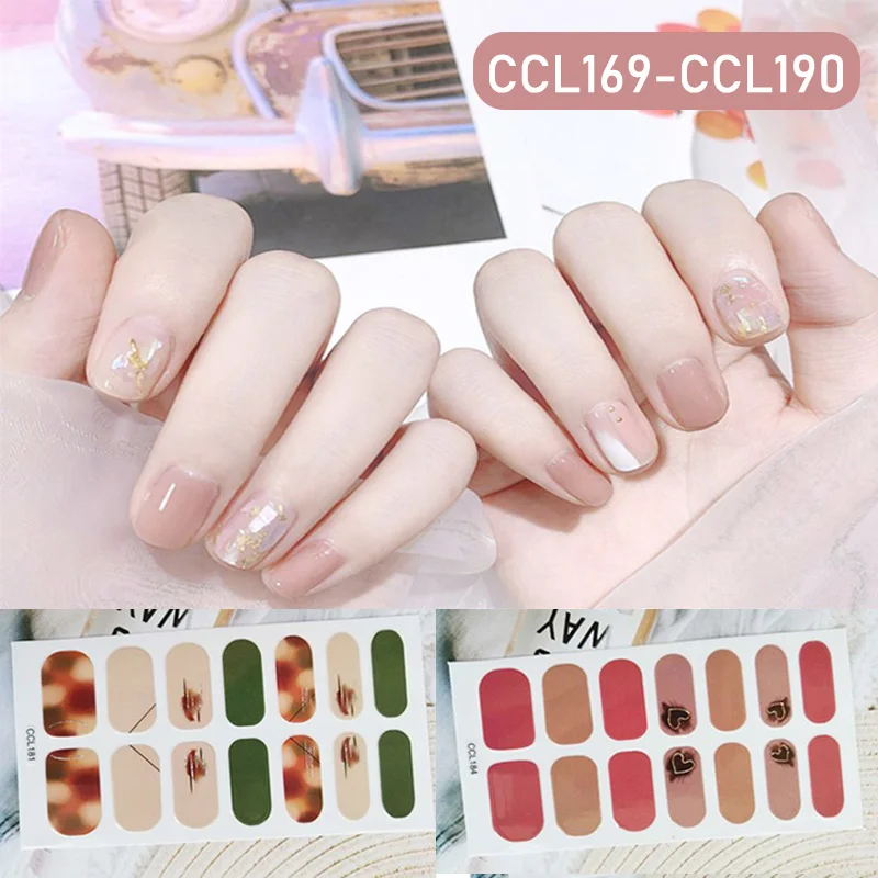 

Лак для ногтей Стикеры Водонепроницаемый, Длительное Действие, 3D полный патчи для ногтей, маникюр поставки SSwell