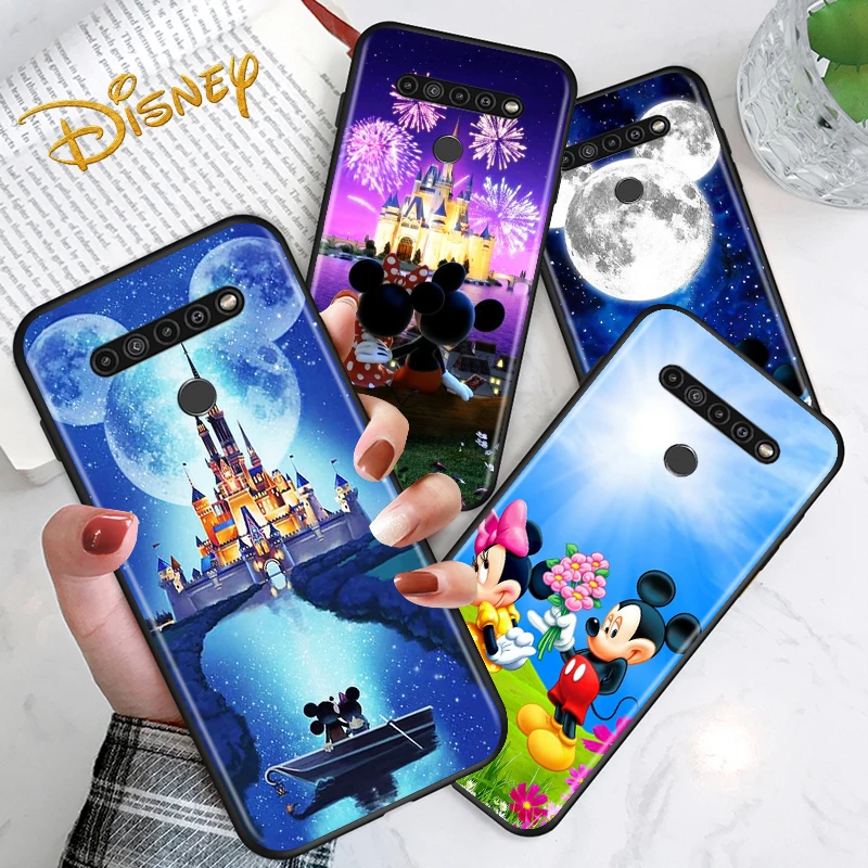 

Mickey Minnie cute for LG G8 G8S G8X V30 V35 V40 V50 V60 ThinQ Q60 K40 K50 K30 K41 K51 K61 K71 K22 Black Phone Case