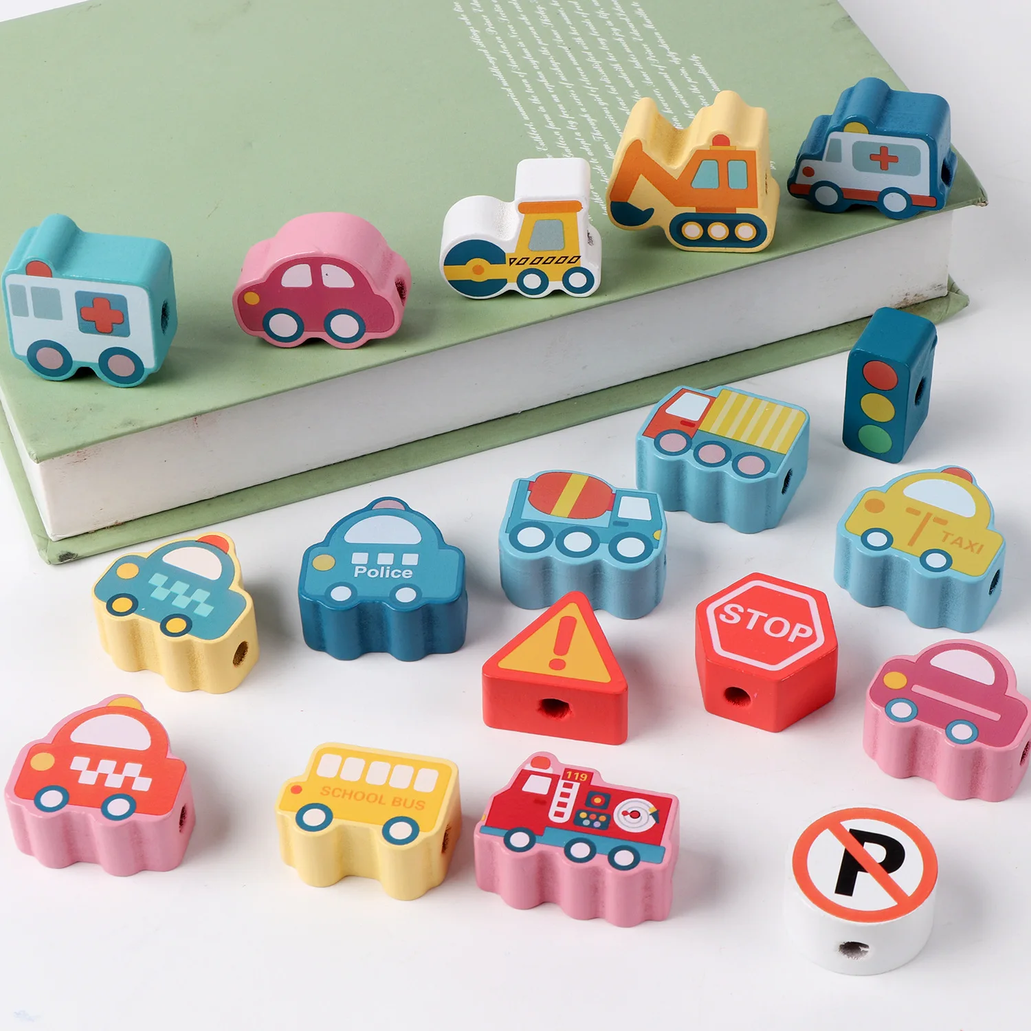 Children's Beaded Building Blocks Toys Boys And Girls Threading Baby Fine Movements Early Education Puzzle