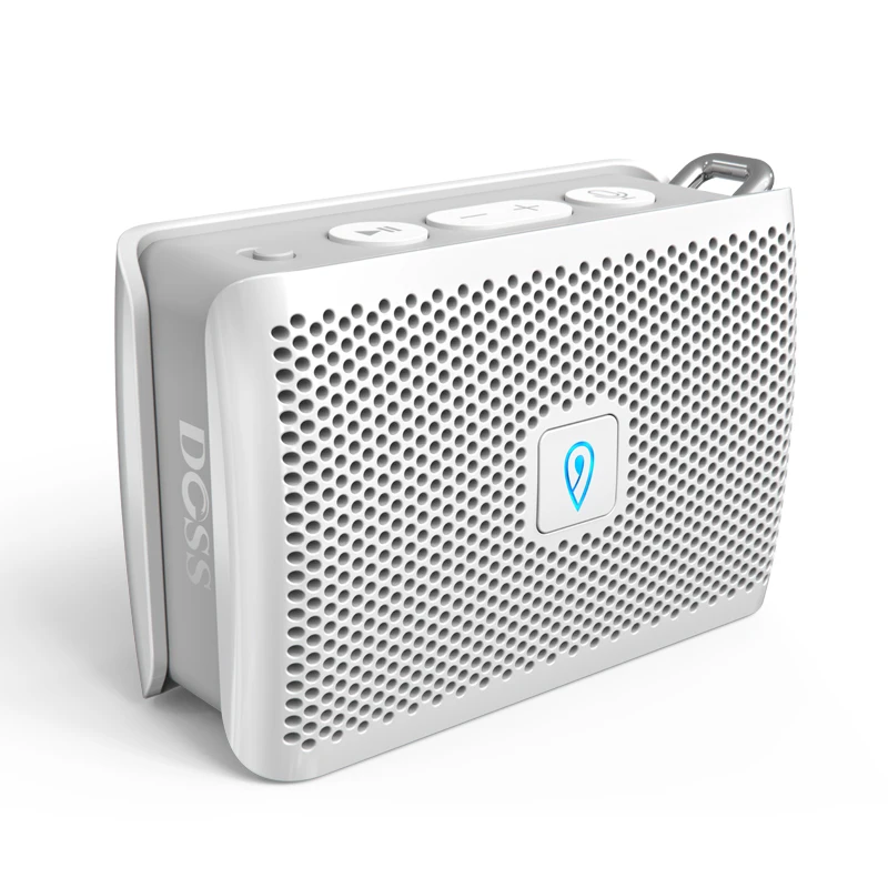 DOSS Genie портативный bluetooth-динамик IPX4 мини беспроводной громкий динамик стерео чистый звуковой ящик со встроенным микрофоном для подарка - Цвет: Белый