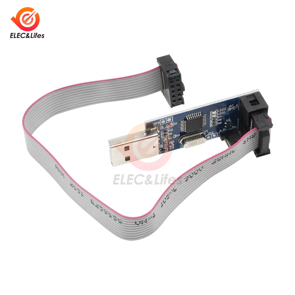 1 шт. USBASP модуль загрузчика USBISP AVR программатор USB ISP ASP ATMEGA8 ATMEGA128 Поддержка Win7 64 |