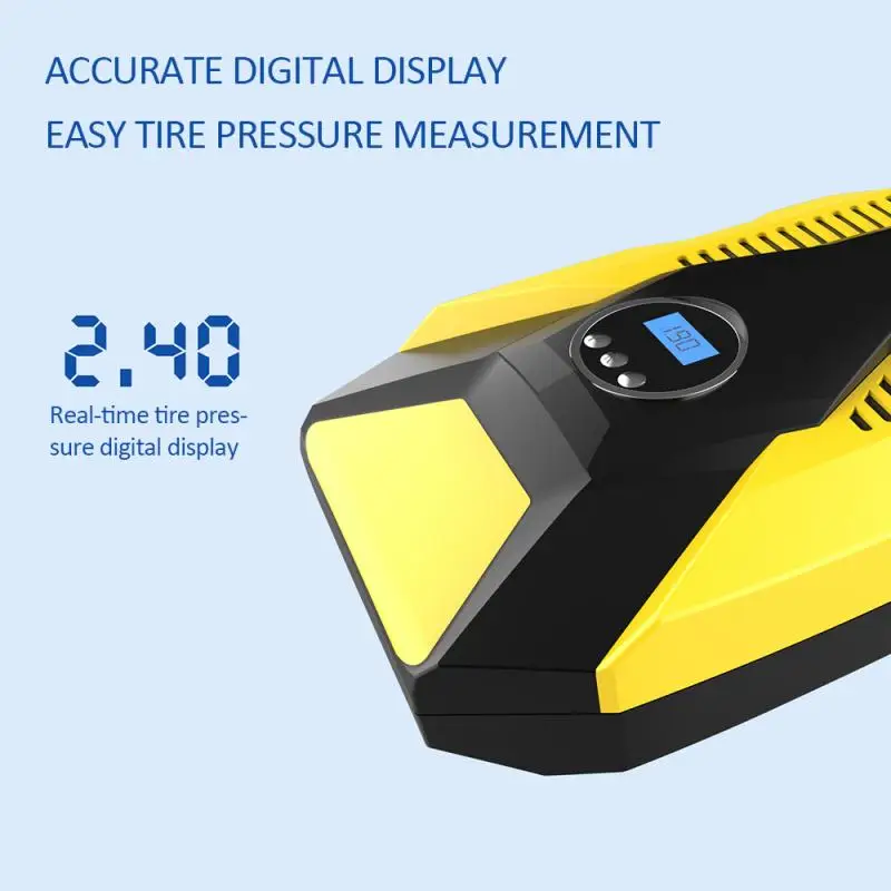 

Car Inflatable Pump 12V 100PSI/150PSI Intelligent Digital Display Portable Electric Inflation Pump Car Accessries