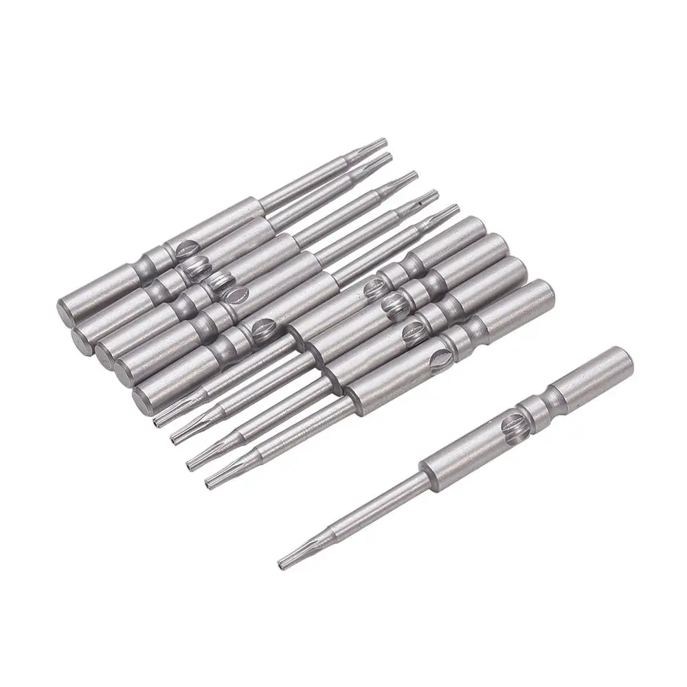 

5-10pcs T6 T8 T9 T10 T15 T20 Round Shank Magnetic Torx Screwdriver Bits S2 Steel Batch Head 60mm Length Electric Pneumatic Tool