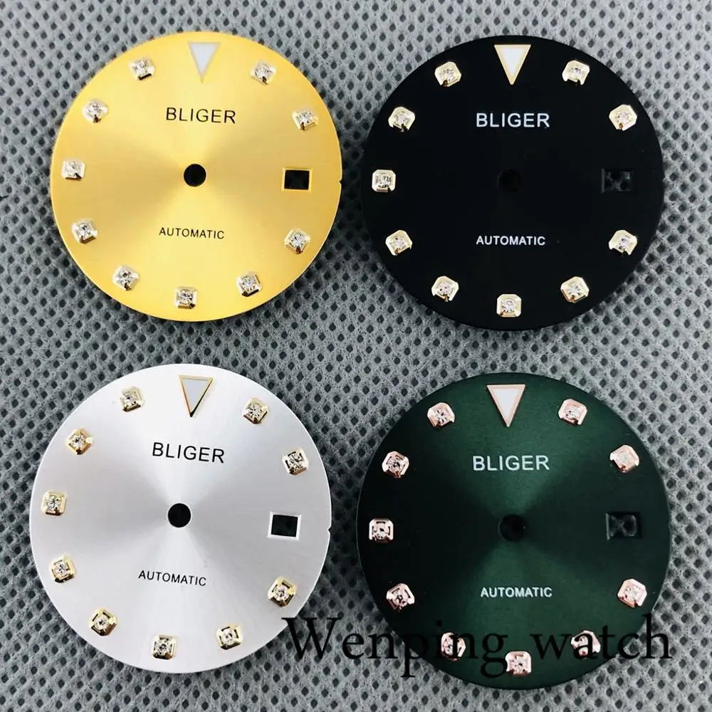 

Циферблат Bliger, новый, 29,2 мм, подходит для часов 2836 2824 ,Miyota 8205, 8215, 821A,Mingzhu DG2813, 3804, Seagull ST1612