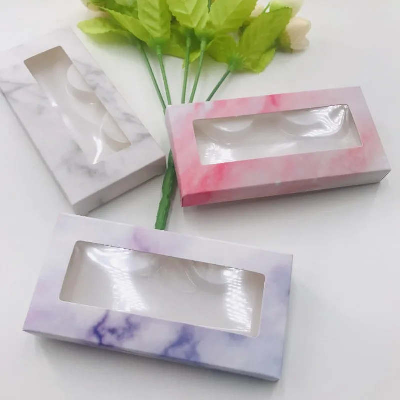 20 шт./лот 50 норковые ресницы коробка лоток Вставка мраморная упаковка | Красота и