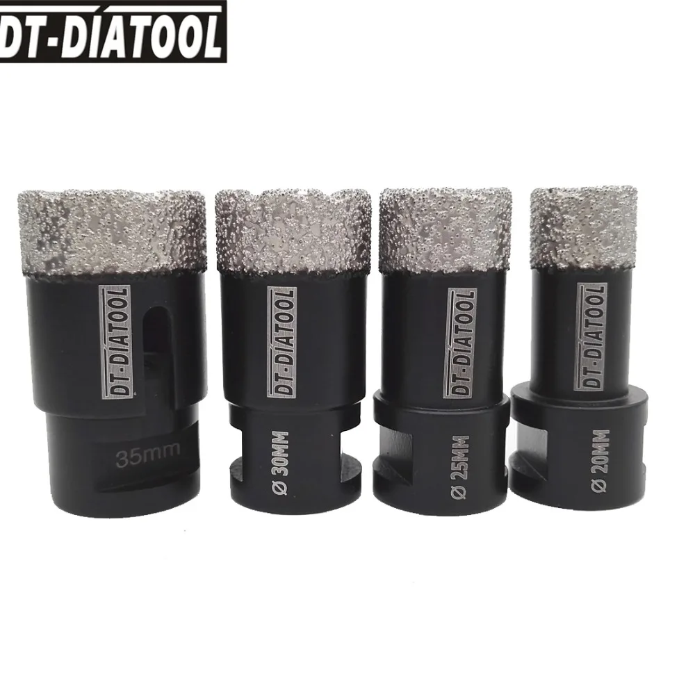DT-DIATOOL вакуумной пайки алмазного сухого бурения коронки отверстие пилы M14 или 5/8-11 резьбовые сверла для керамической плитки фарфора