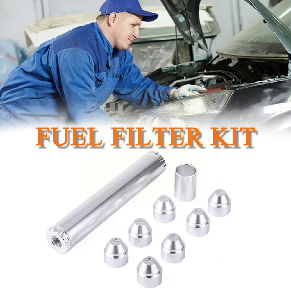 

Aluminum 1/2-28 or 5/8-24 Car Fuel Filter 1X7 or 1X13 Car 4003 24003 For NAPA Trap WIX Solvent C1W6