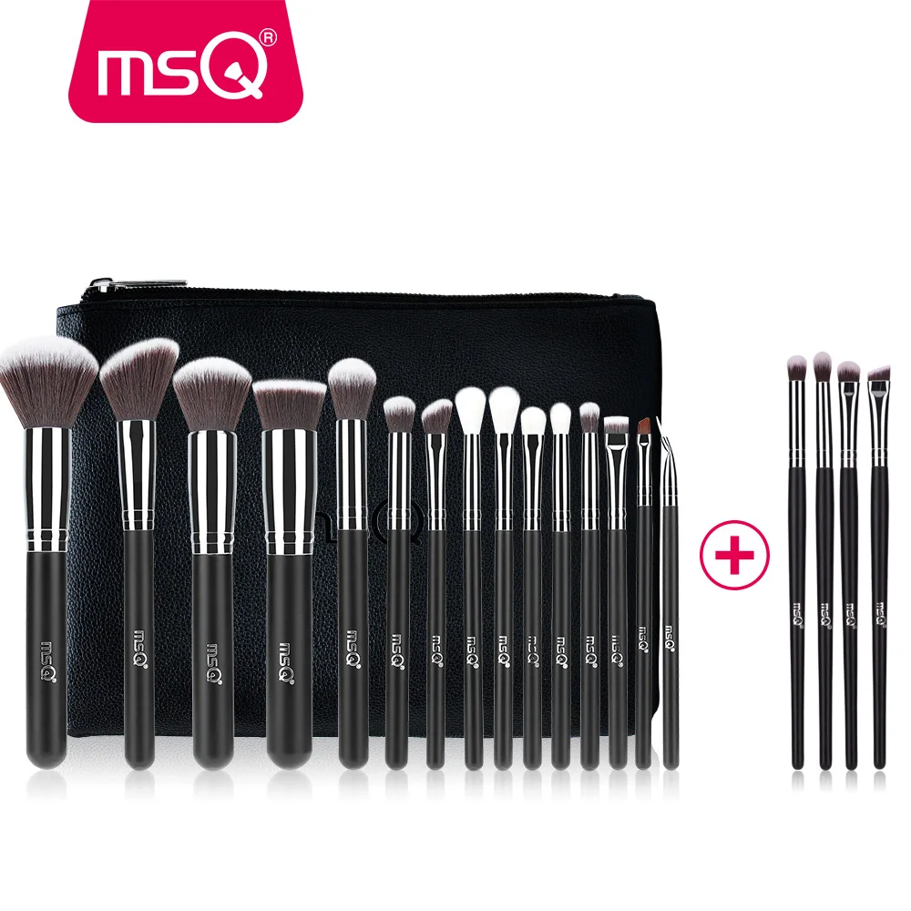 MSQ Профессиональный набор кистей для макияжа 15 шт. 19 пудра Тональная основа тени