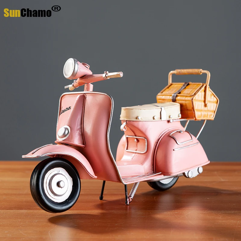 Креативная модель Розового автомобиля украшение для гостиной современное