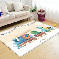 non slip children flannel carpet kid mat baby play rug train animal pattern tapetes de sala comfortable rectangle tapis newest