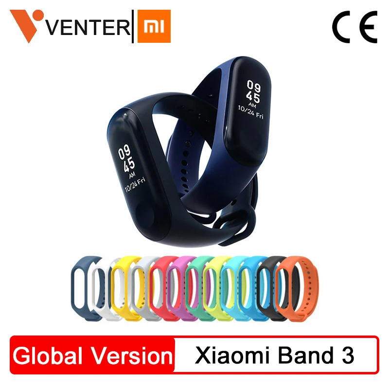 Глобальная версия Xiaomi mi Band 3 mi band 3 Смарт Bluetooth фитнес-трекер OLED экран водонепроницаемый смарт-браслет для IOS и Android