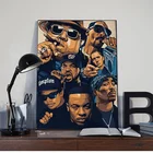 2PAC Легенда Wu-Tang, надпись NWA в стиле хип-хоп музыкальный Рэппер певица Арт холст для живописи печати стены фотографии домашний Гостиная Куадрос плакат