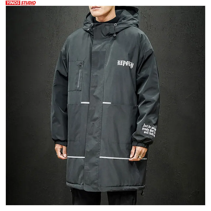 Прямая поставка мужские однотонные пальто с капюшоном осень 2019 уличные топы