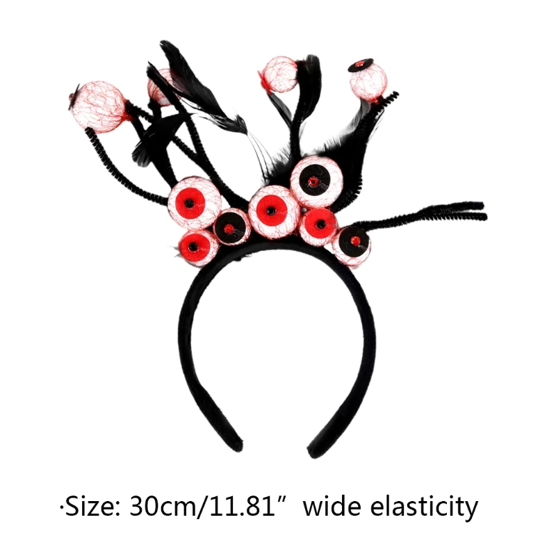 

Halloween Headband Eyeball Headbands for Halloween Party Supplies Funny Costume Cosplay Headpiece Hairhoop K0AA
