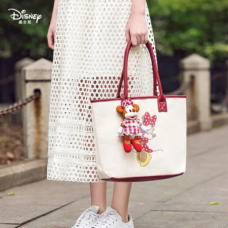 Роскошная Холщовая Сумка Disney с Минни дизайнерская дамская сумочка на плечо