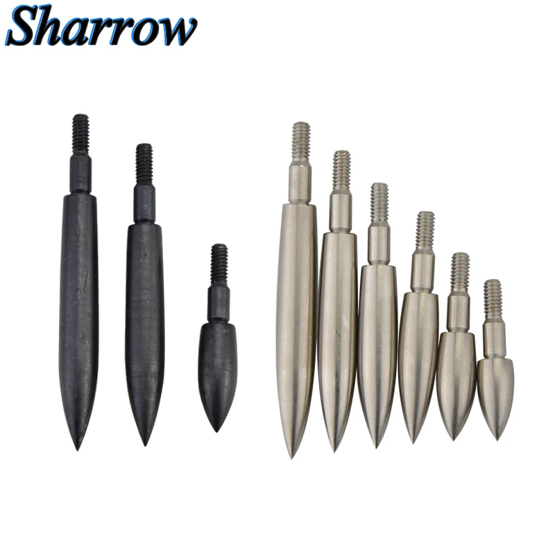 6pcs Archery Arrowhead Arrow Points Tips 100 150 200 250 300Grain Broadheads Carbon Shaft Hunting Shotting Accessory | Спорт и