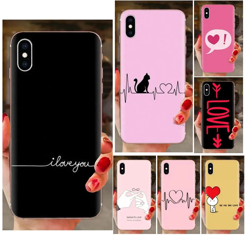 Мягкий Силиконовый ТПУ Прозрачный чехол для Motorola Moto G G2 G3 G4 G5 G6 G7 Plus Darling Be Ok Love Infinite