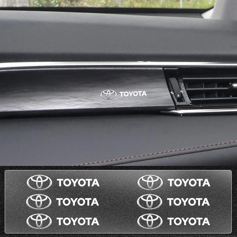Кузовные наклейки для интерьера автомобиля, наклейки DIY на центральную панель управления, аксессуары для Toyota Corolla E150 Camry 40 70 Rav4 Mark2 Land Cruiser.