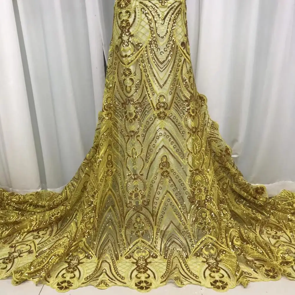 Нигерийская кружевная ткань 2020 высококачественное кружево цвет шампанского