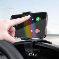 universal clip on dashboard mobile phone holder in car mount stand cradle niversal car bracket for iphone 13 12 11 xiaomi huawei