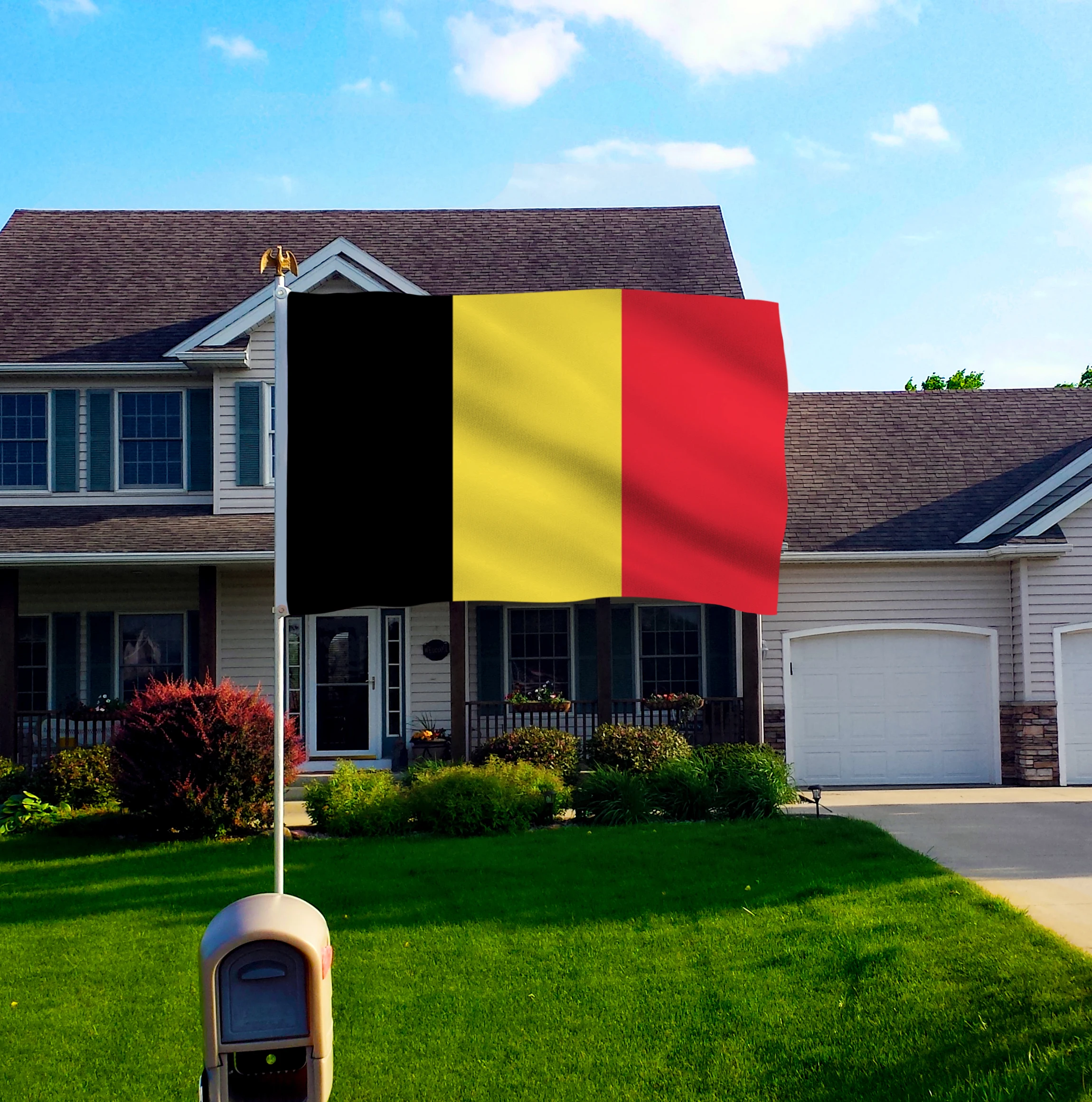 2018 флаг Бельгии полиэстер 5*3 фута 150*90 см Высокое качество дешевая цена в Вид