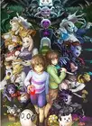 Лот стиль выбрать аниме Undertale Sans Frisk Flowey Chara художественный шелковый постер домашний декор стен
