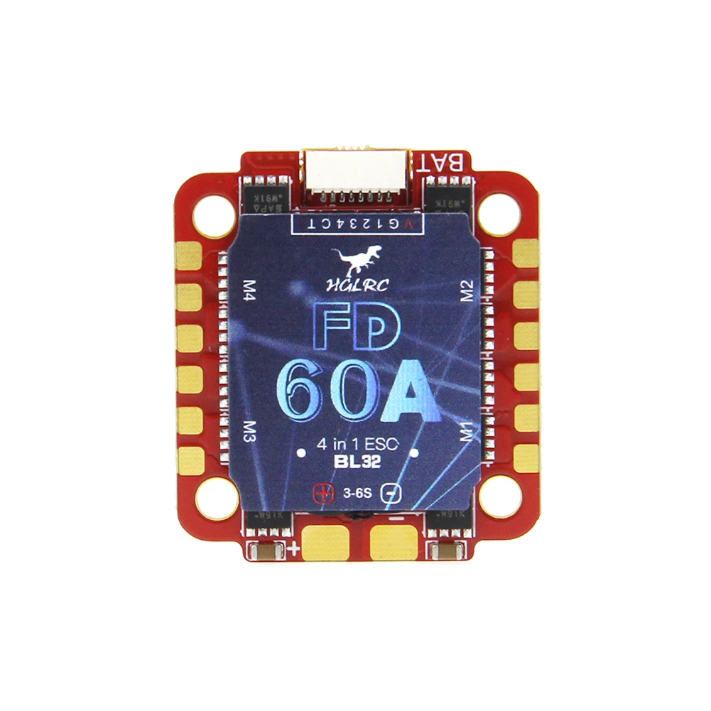 

HGLRC передний FD 60A 3-6S blheli _ 32 4 в 1 бесщеточный ESC для радиоуправляемых FPV гоночных Фристайл большого радиуса освещения 4S 6S 5/6/7 дюймов дроны