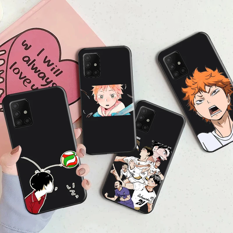 

Haikyuu Volleyball boy Anime Phone Case For Samsung Galaxy A51 4G A51 5G A71 4G A71 5G kageyama tobio Funda Coque Carcasa