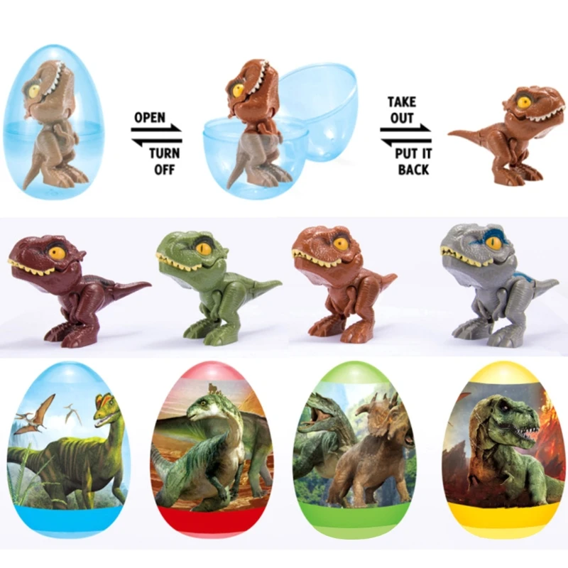 

16pc Hatching Finger Dinosaur Egg Toy Creative Model Dinosaur Toy Chilren's Gift DXAD