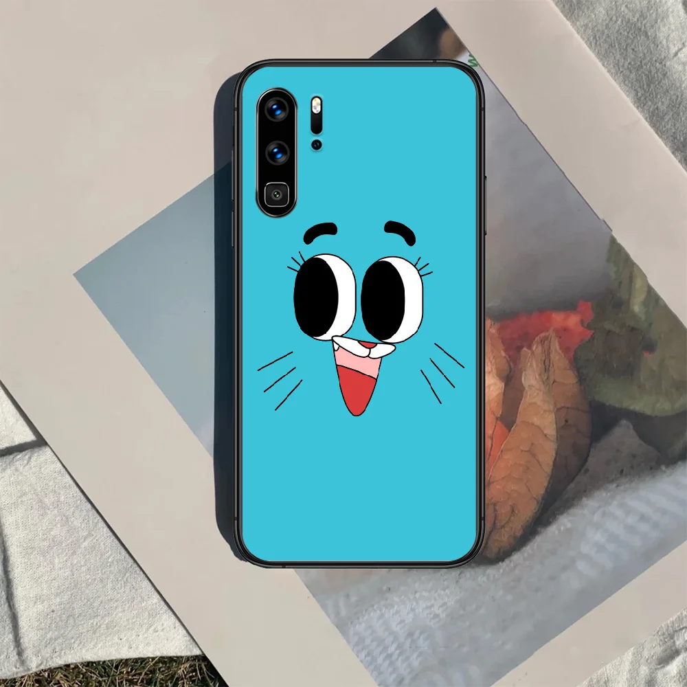 

Gumball and darwin Phone Case For Huawei P Mate 10 20 30 40 Lite Pro smart Z 2019 nova 5t black Cover Tpu Shell Trend Funda 3D