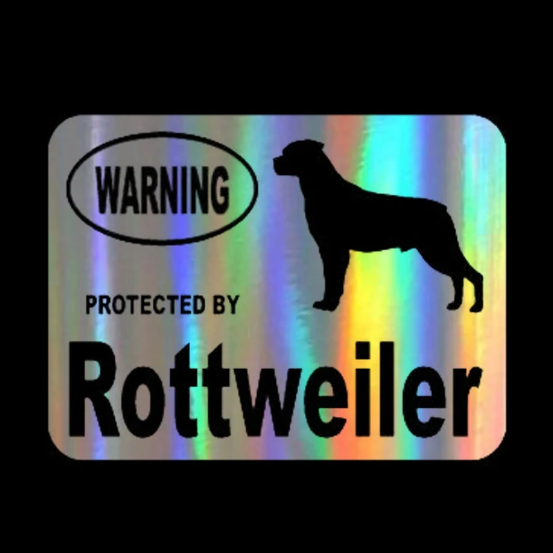 

Small Town Car Sticker 13.2cm*10cm Fashion By Rottweiler Dog Decal Reflective Laser 3D Car Stickers Vinyl Car Styling Black Sil