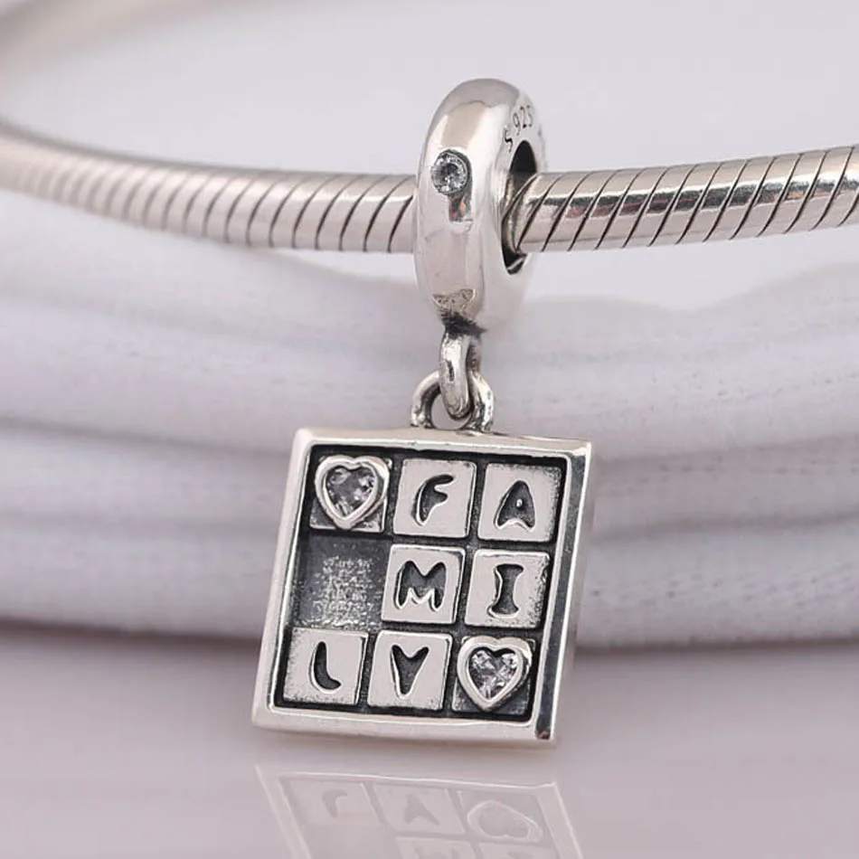 S925 Подвеска DIY Ювелирные изделия Семейная Игра Ночная Шарм подходит для женского