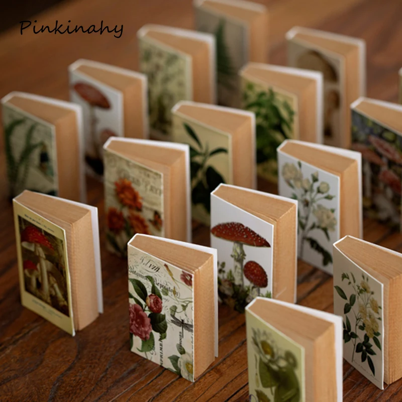 Винтажный блокнот для заметок с изображением растений записей рукоделия