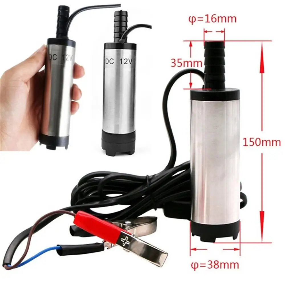 Автомобильный Электрический погружной насос 12 в пост. Тока 24 В 38 мм алюминиевый