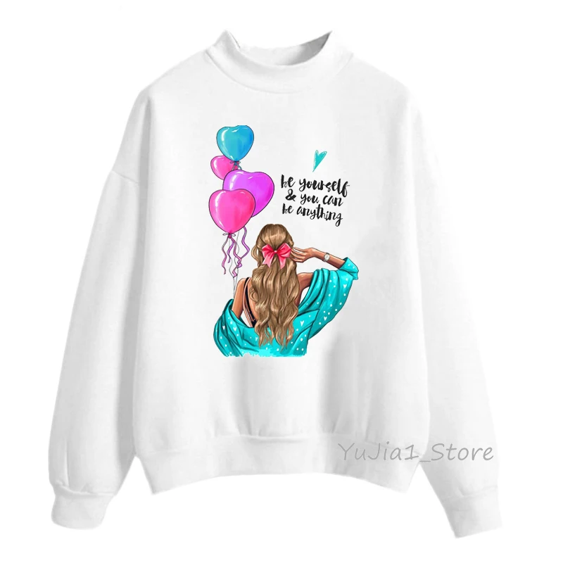 Будь собой Vogue милая толстовка с капюшоном Женская на осень зиму tumblr поп одежда