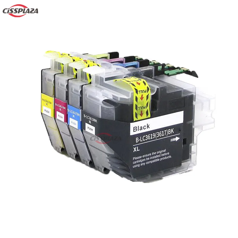 1set(4pcs) CISSPLAZA 4 шт. чернильные картриджи LC3619 LC3619XL совместимый для Brother MFC-J2330DW J2730DW J3530DW 3930DW принтер полные чернила - Цвет: 1set(4pcs)
