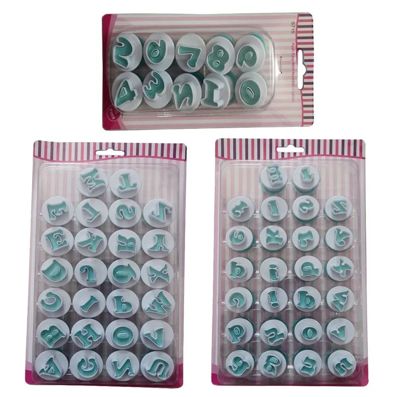 26 верхних и нижних букв 10 цифр форма для печати тортов Весенняя печенья украшение