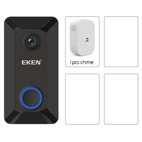 V6 Option3 720P умный дверной Звонок камера WiFi видео визуальный домофон с колокольчиком IP дверной звонок беспроводная домашняя камера безопасности от - Цвет: V6 Option3