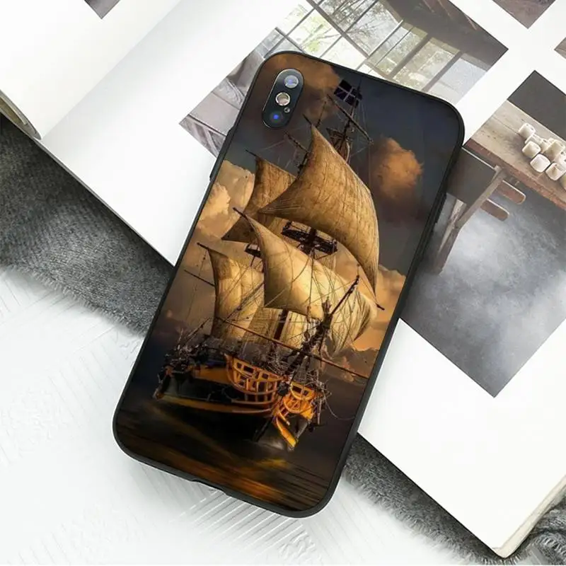Babaite парусник прогулочный катер пиратский корабль чехол для телефона iPhone 8 7 6 6S Plus