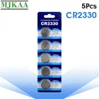 MJKAA 5 шт. CR2330 батарейки литиевые 3 в CR 2330 BR2330 ECR2330 батарея для монет для часов электронный игрушечный пульт