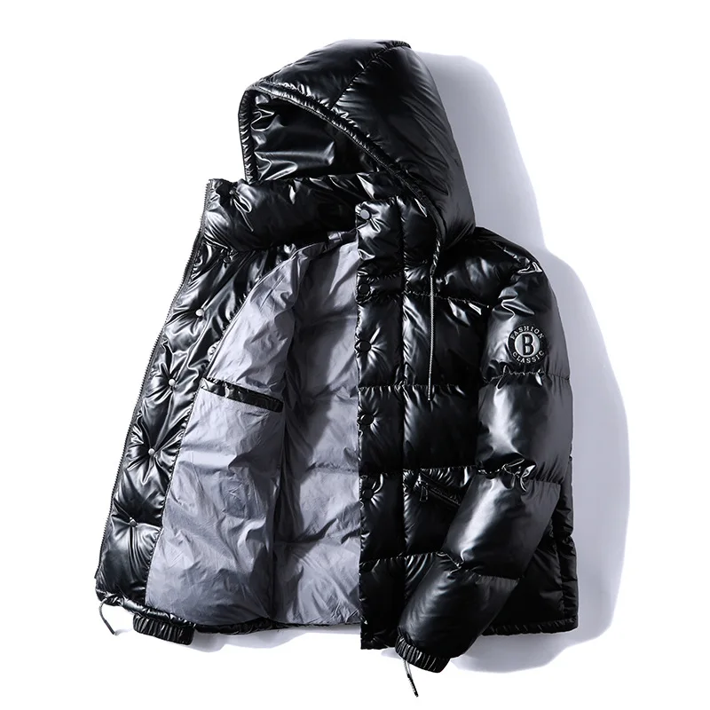 Женская Стеганая куртка серебристый пуховик с хлопковой подкладкой в стиле панк