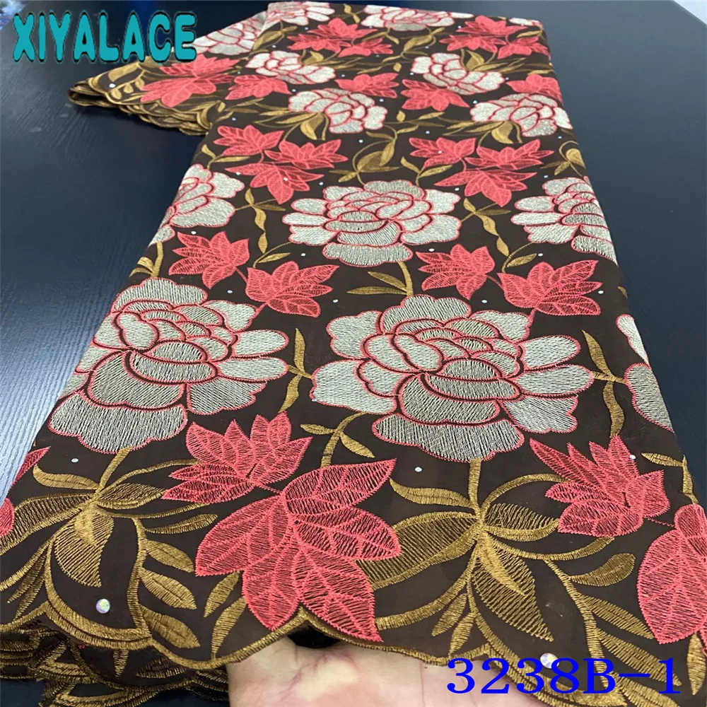 Фиолетовая африканская кружевная ткань 2020 новая с вышивкой Высококачественная